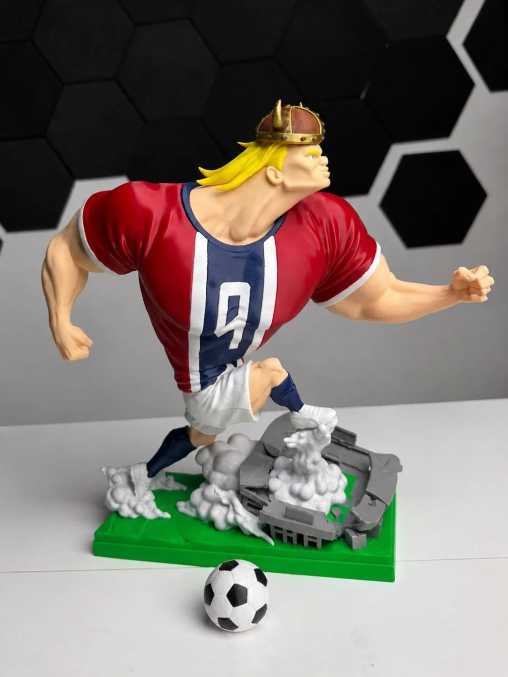 11” Erling Haaland Norway #9 3D Printed Soccer Statue Figure